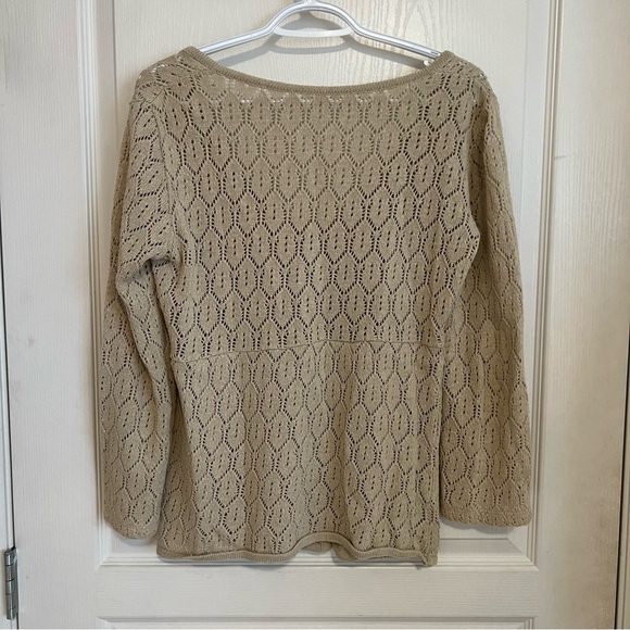 Beige/Tan Knit Baby Doll Long Sleeve - Picture 3 of 7